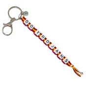 USC Trojans Go Trojans Braided Block Keychain